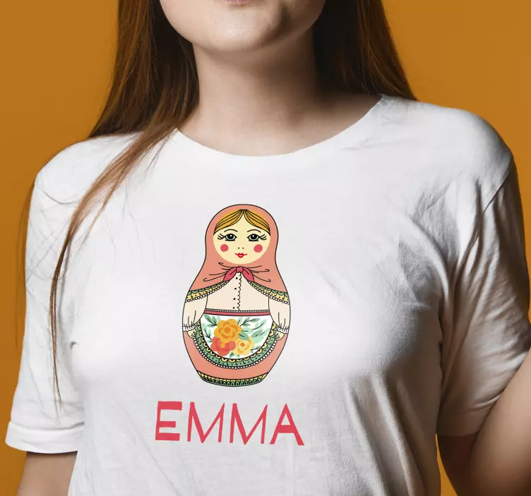 Personalised Russian doll custom t-shirt - TenStickers