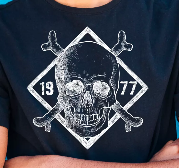 personalized terryfing skeleton Halloween shirt - TenStickers