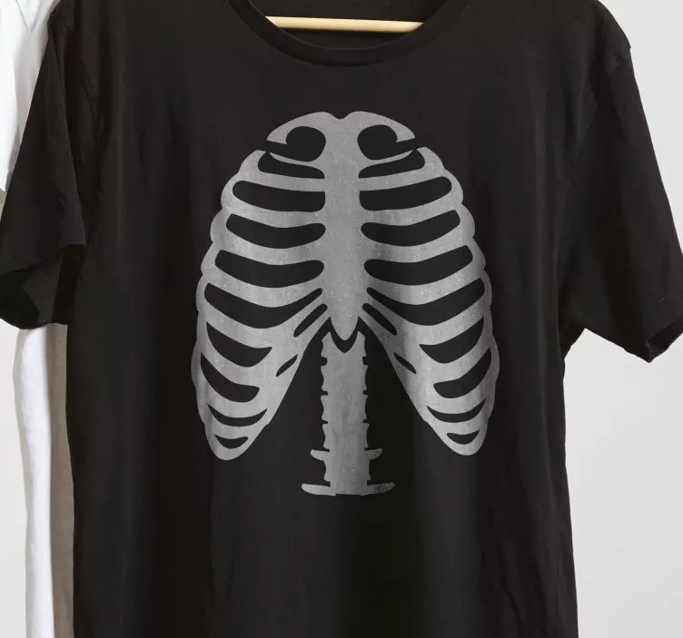 Ribs Skelet  Halloween shirt - TenStickers