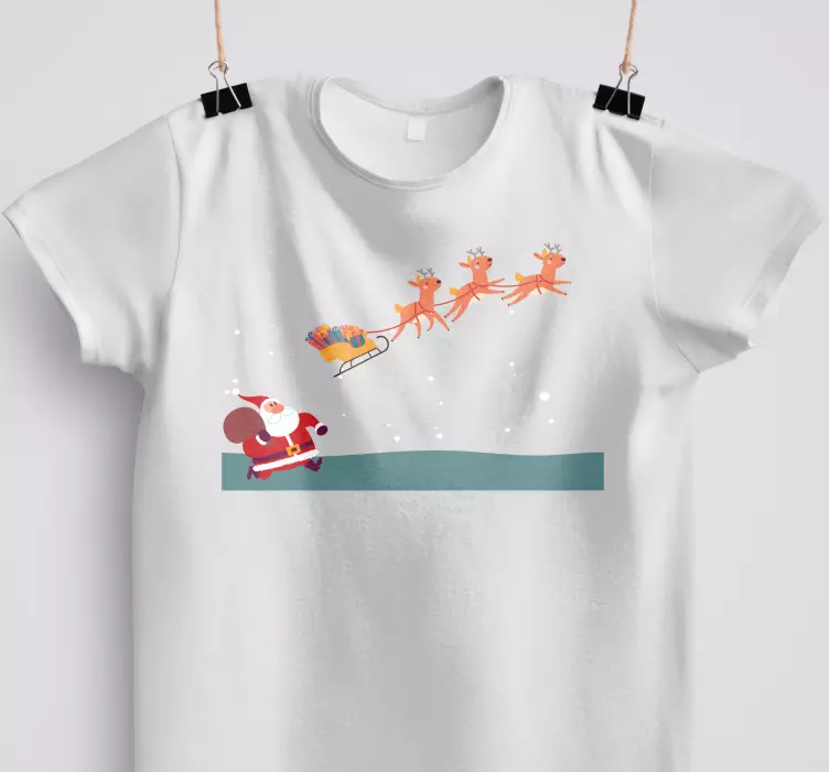 Santa Lost his Sleigh Christmas shirt - TenStickers