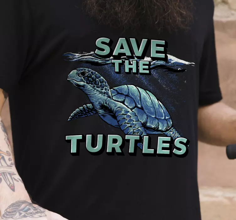 "Save the turtles" animal t-shirt - TenStickers