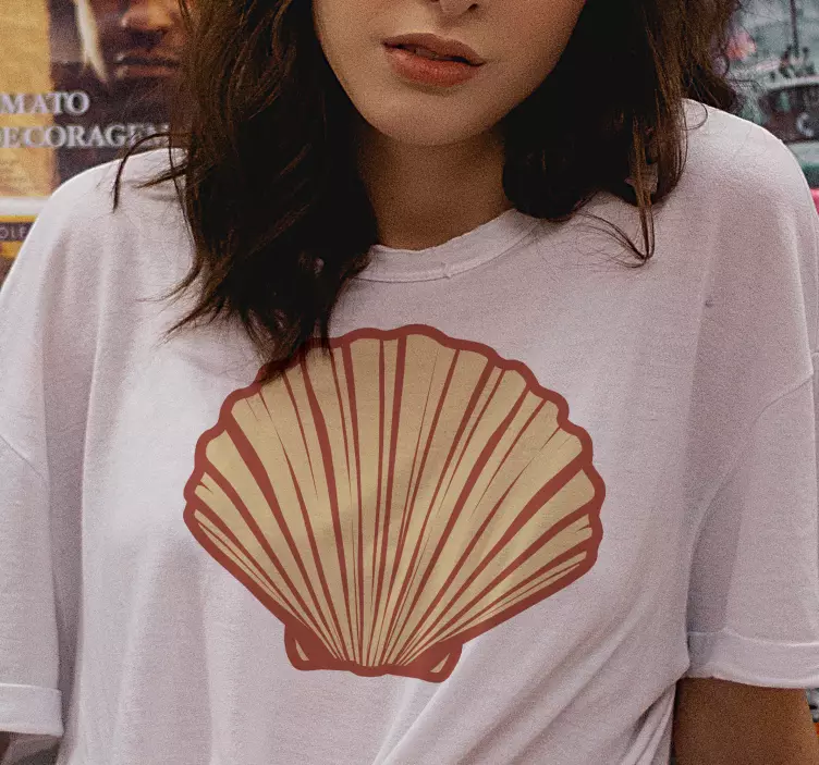 Simetric seashell T Shirt perfect - TenStickers