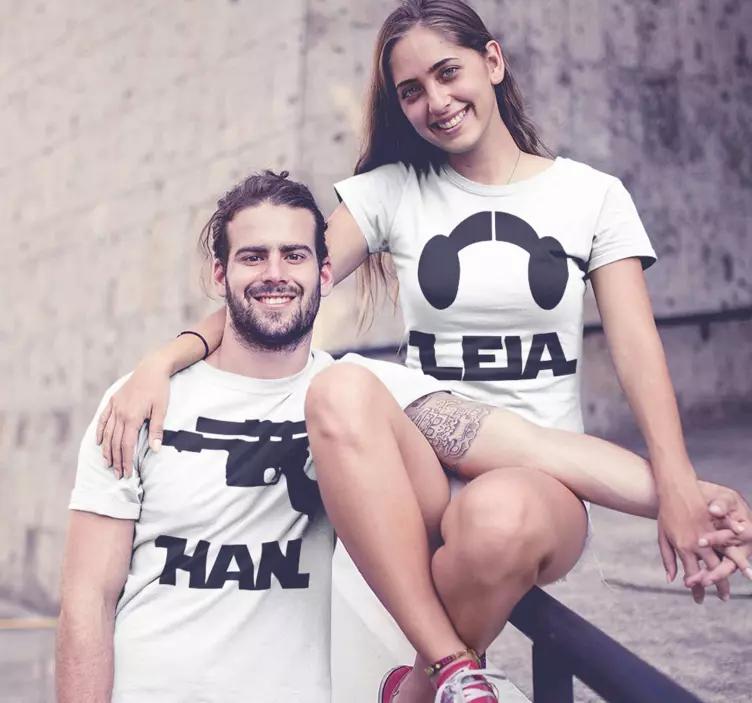 T-shirts for Han and Leia Couple t shirt - TenStickers
