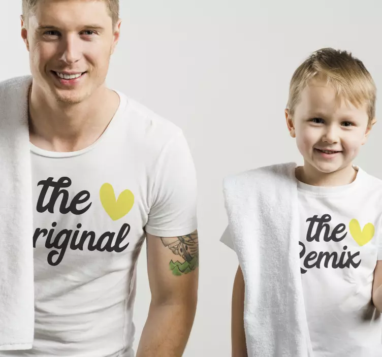 The original and remix tshirt Couple t shirts - TenStickers