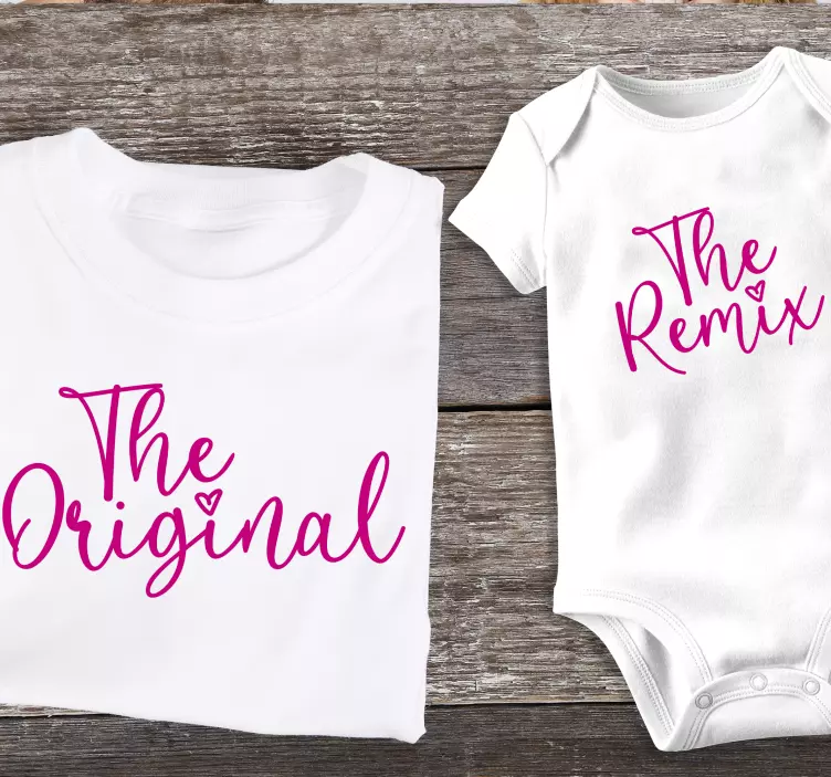 The original and remix Mother daughter shirt - TenStickers