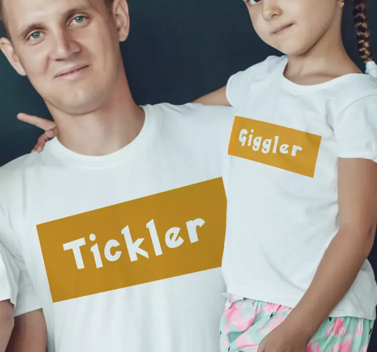Tickler and Giggler Father and son shirt - TenStickers