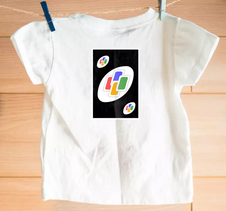UNO card color change Mother daughter shirt - TenStickers