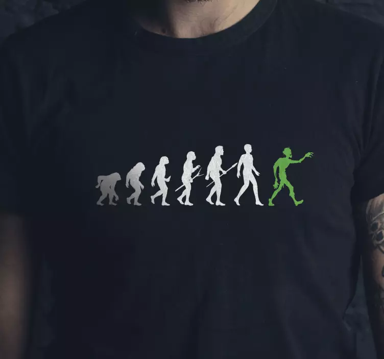 Zombie Evolution Halloween shirt - TenStickers