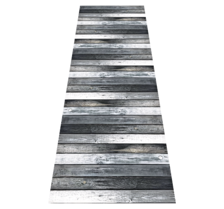 Wood texture kitchen vinyl rug - TenStickers
