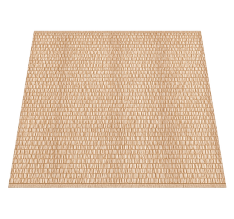Woven rattan texture outdoor vinyl rug - TenStickers