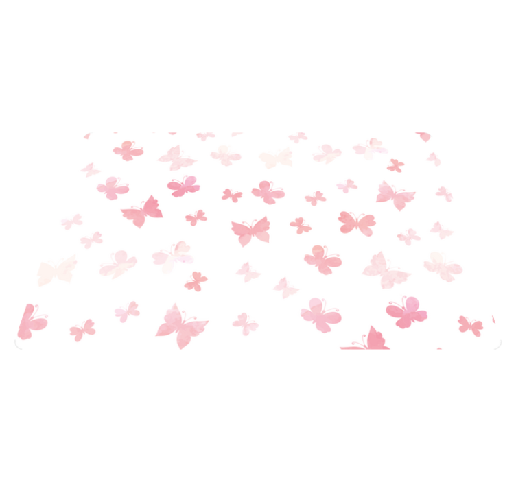 Animal vinyl rug pastel flying butterflies - TenStickers
