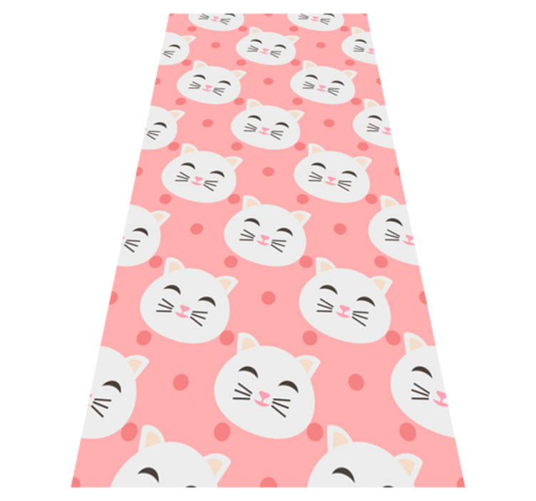 Funny little cats animal vinyl rug - TenStickers