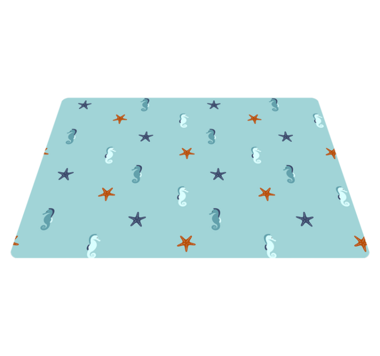Marine style animal vinyl rug - TenStickers