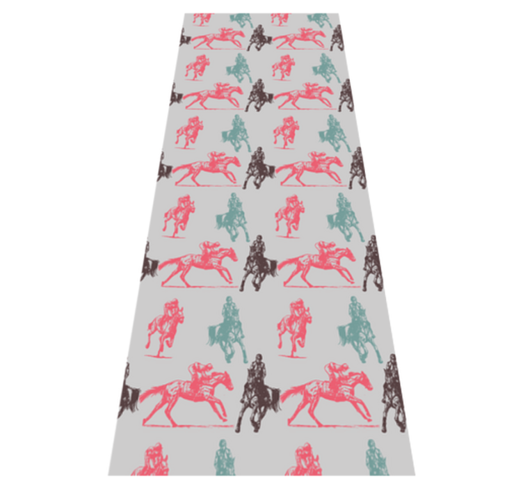 Animal vinyl rug with multicolored horse design - TenStickers