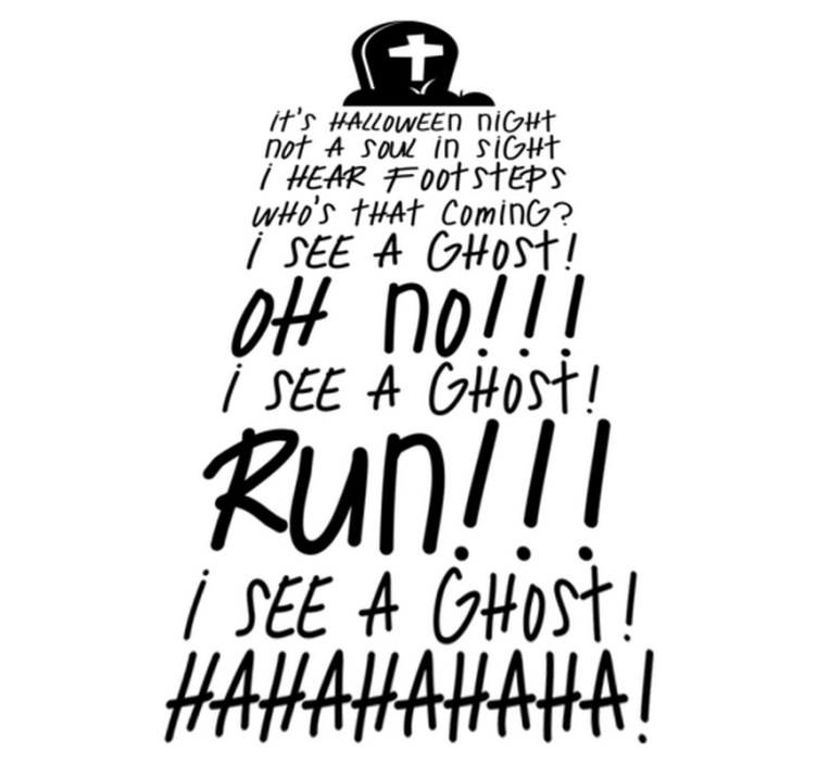 Halloween vinyl rug thriller - TenStickers