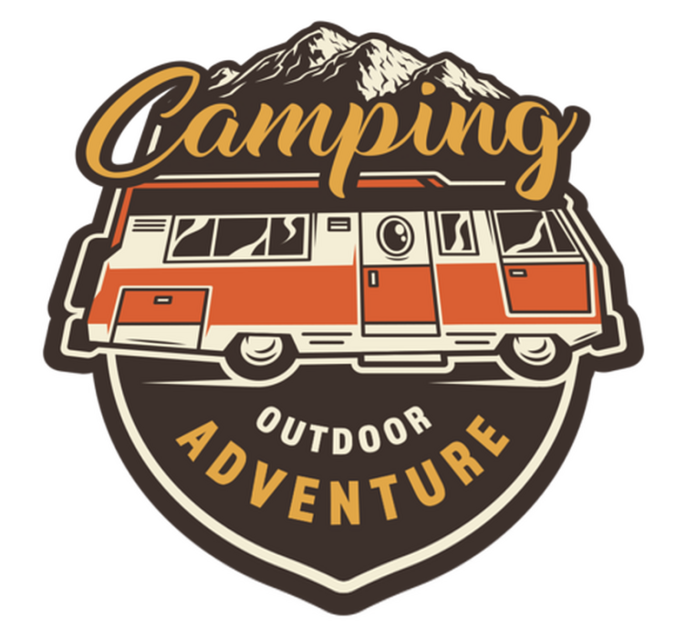 Flower vinyl rug for motorhome camping adventure - TenStickers