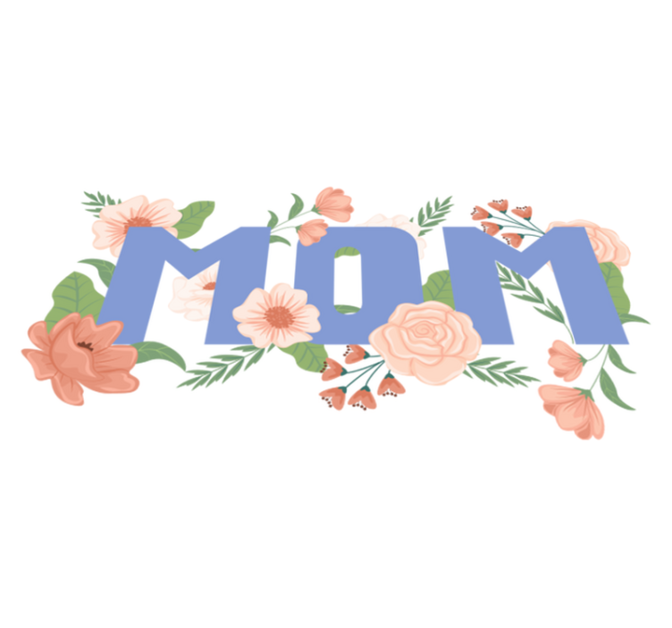 Flower vinyl rug floral mother's day design - TenStickers