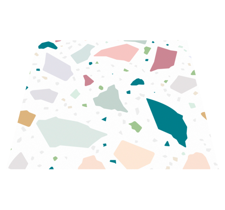 Kitchen vinyl rug mediterranean terrazzo design - TenStickers