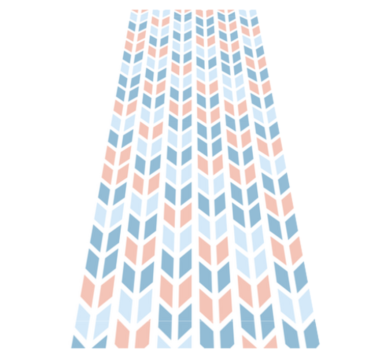 Kitchen vinyl rug with nordic vertical arrows - TenStickers