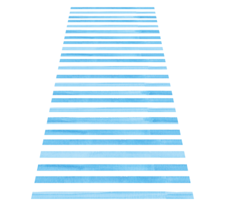 Kitchen vinyl rug in blue textured check - TenStickers