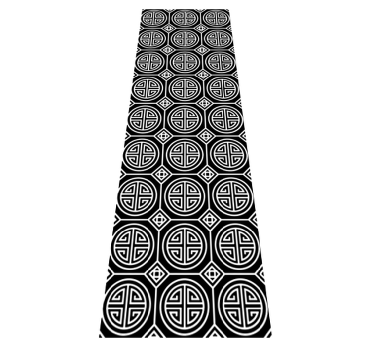 Bathroom vinyl rug japanese minimalism design - TenStickers