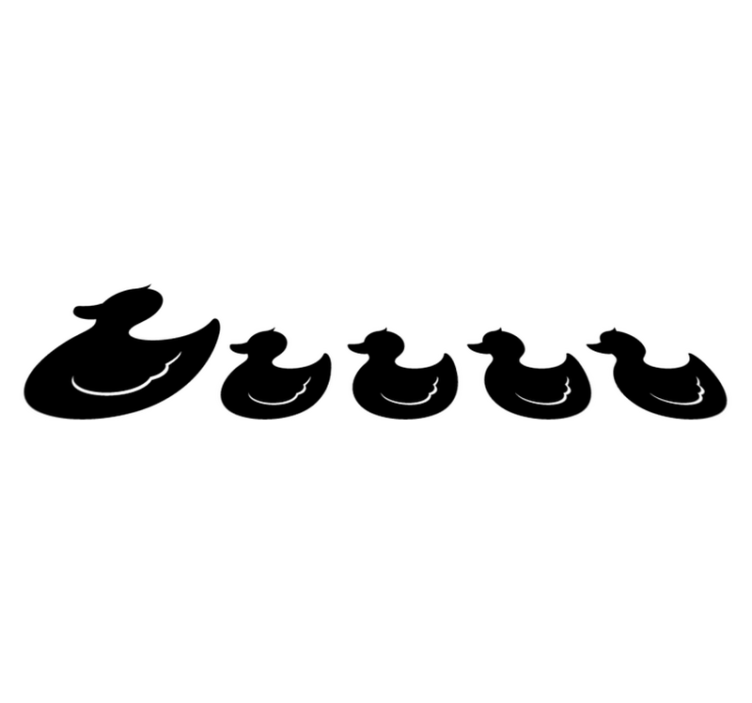 Bathroom vinyl rug rubber duck - TenStickers