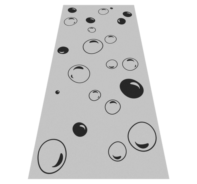 Bubbles shower bathroom vinyl rug - TenStickers