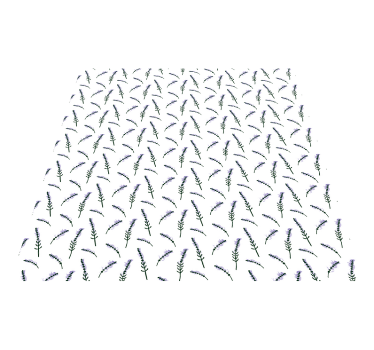 Flower vinyl rug lavender motif - TenStickers