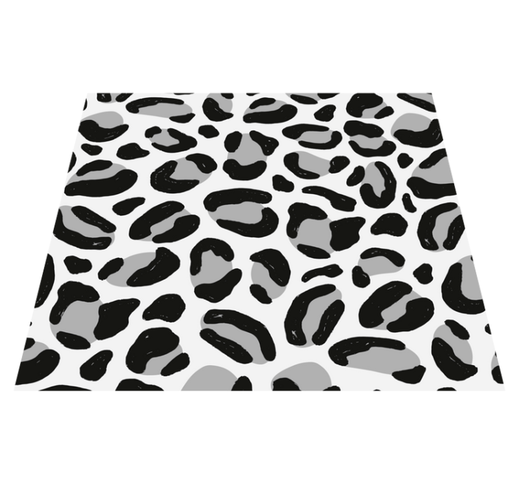 Animal print vinyl rug leopard print - TenStickers