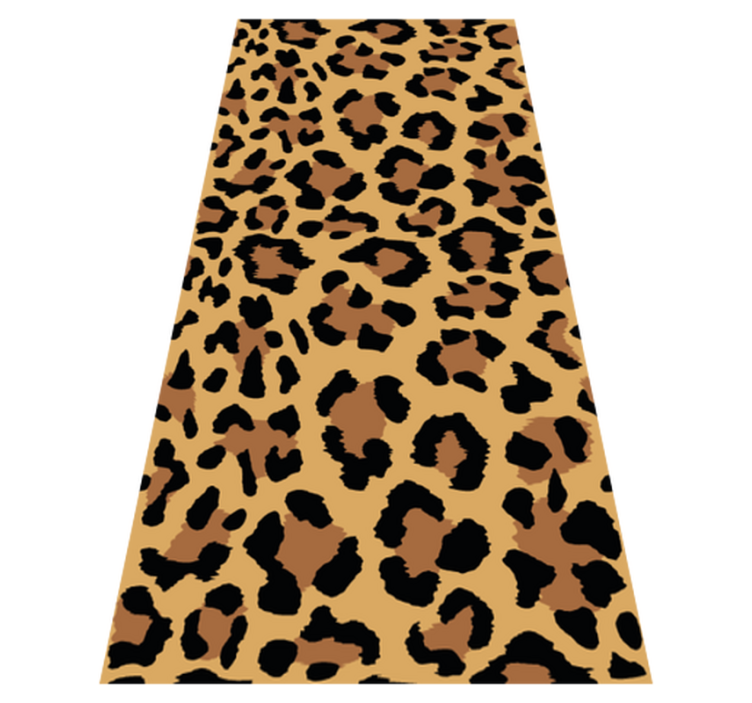 Animal print vinyl rug in panther print - TenStickers