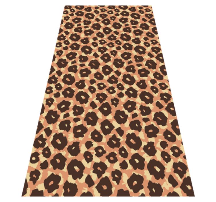Animal print vinyl rug in velvety classic leopard - TenStickers