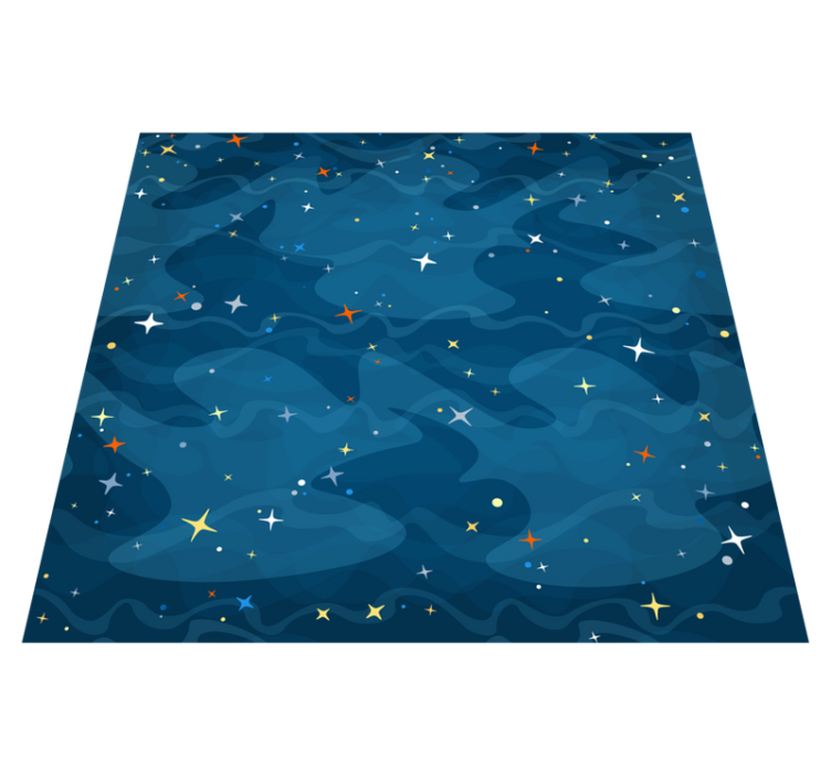 Star vinyl rug starry camo - TenStickers