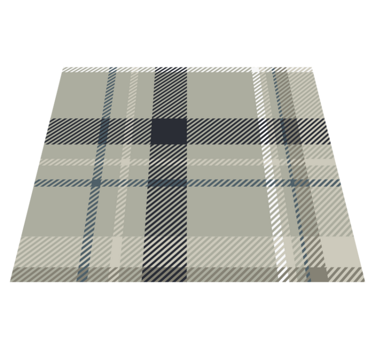 Geometric vinyl rug in gray flannel - TenStickers