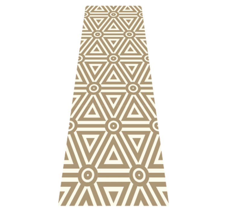 Geometric vinyl rug with retro vintage style - TenStickers