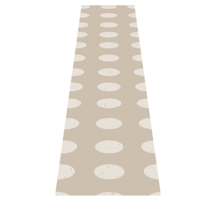 Geometric vinyl rug with white circle pattern - TenStickers