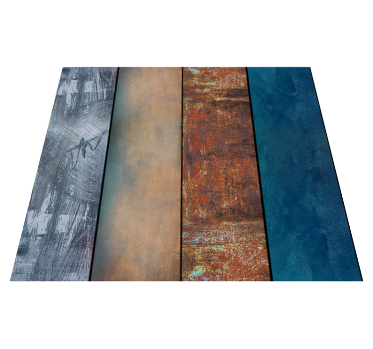 Bedroom vinyl rug with abstract textured design - TenStickers