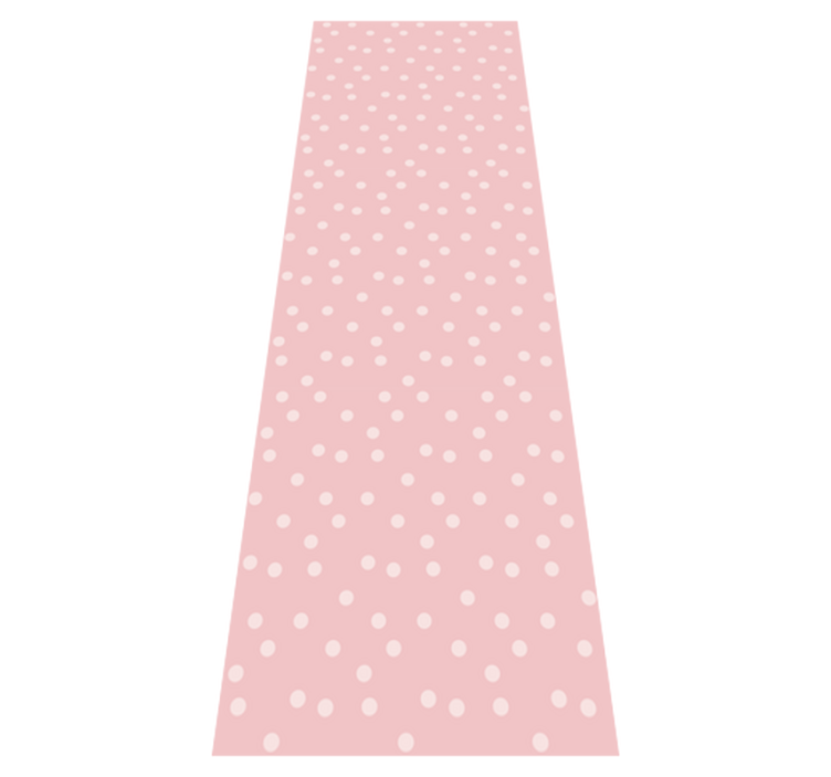 Bedroom vinyl rug with soft pastel dot background - TenStickers