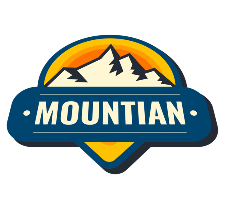 Nature vinyl rug motorhome mountain explorers design - TenStickers