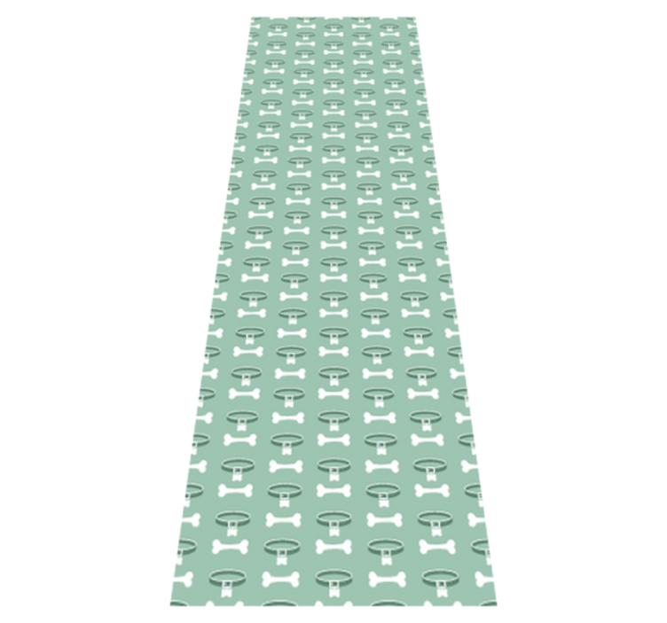 Bedroom vinyl rug with a vibrant dog design - TenStickers