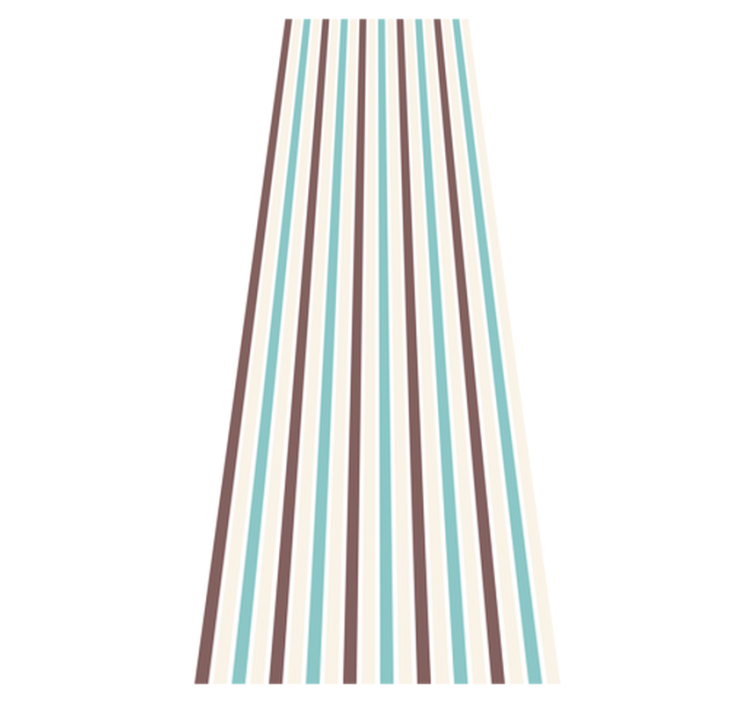 Bedroom vinyl rug retro blue and white design - TenStickers