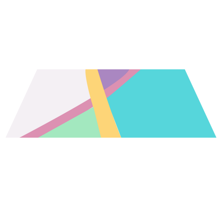 Colorful block pattern geometric vinyl rug - TenStickers