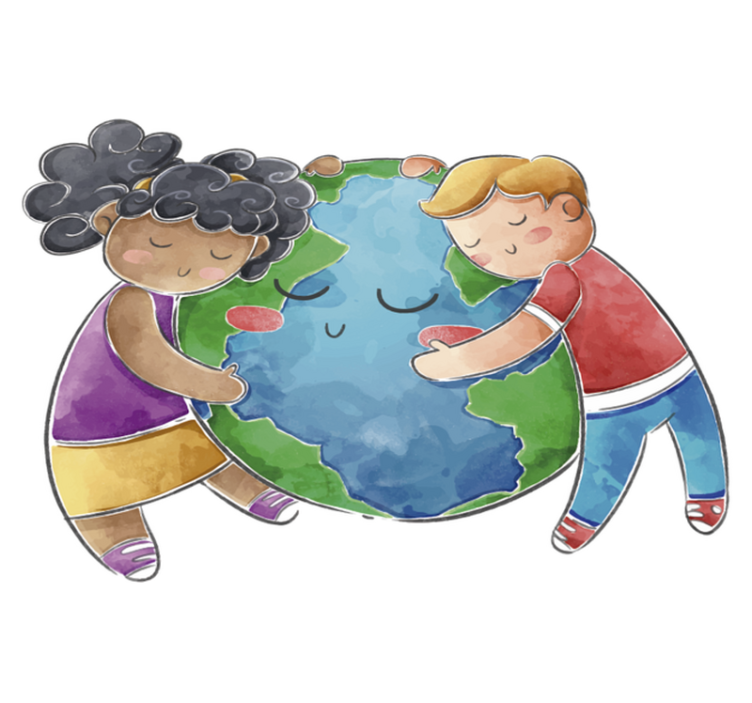 Kids vinyl rug globe for kids - TenStickers