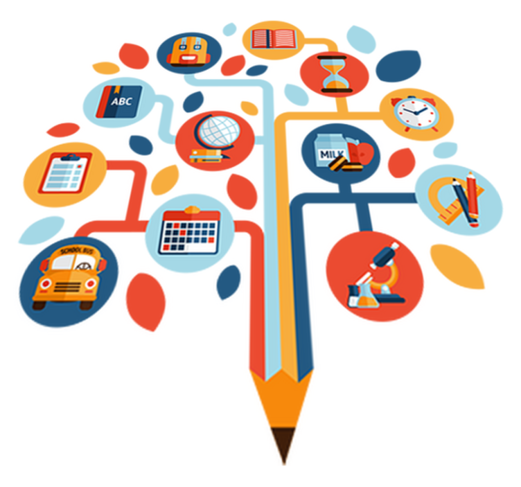 Kids vinyl rug science tree - TenStickers