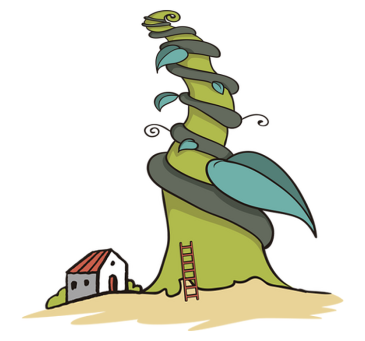 Kids vinyl rug with enchanted beans design - TenStickers