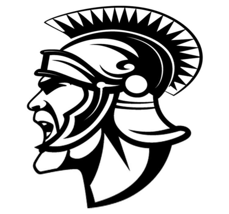 Centurion profile bedroom vinyl rug - TenStickers