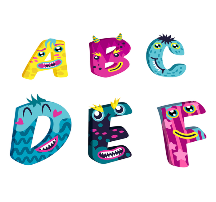 Kids vinyl rug alphabet letters for toddlers - TenStickers
