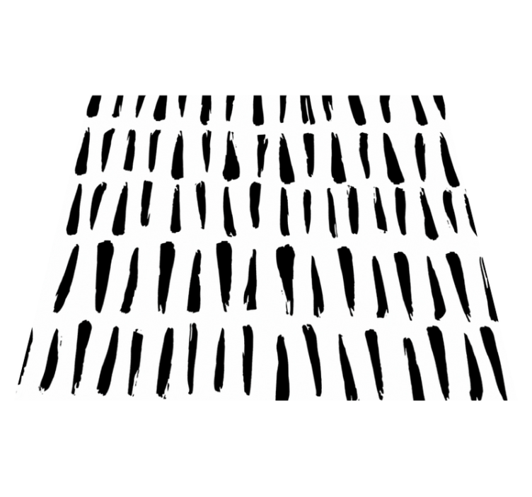 Bathroom vinyl rug with irregular stripe pattern - TenStickers