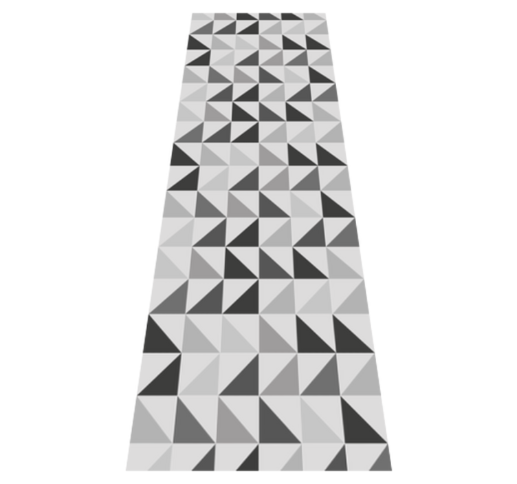 Bathroom vinyl rug with geometric triangles - TenStickers