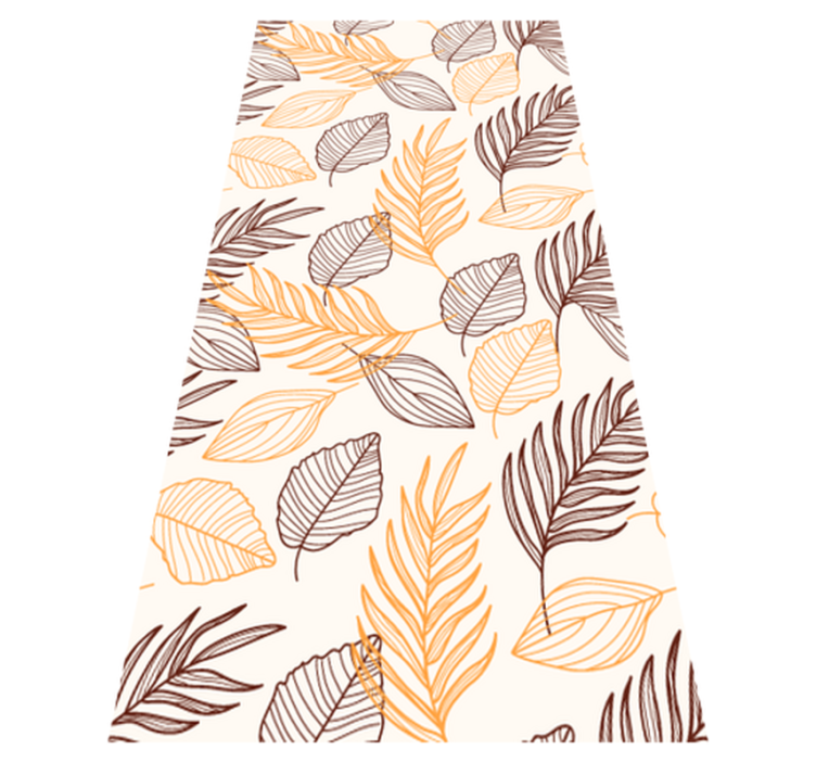 Cereal golden color wallpaper design bathroom vinyl rug - TenStickers