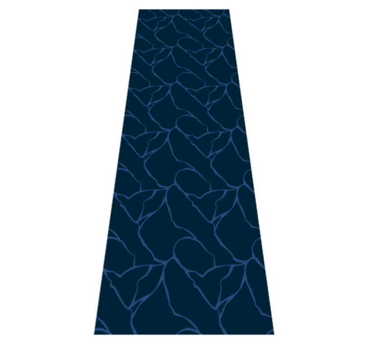 Bathroom vinyl rug with blue marble texture - TenStickers